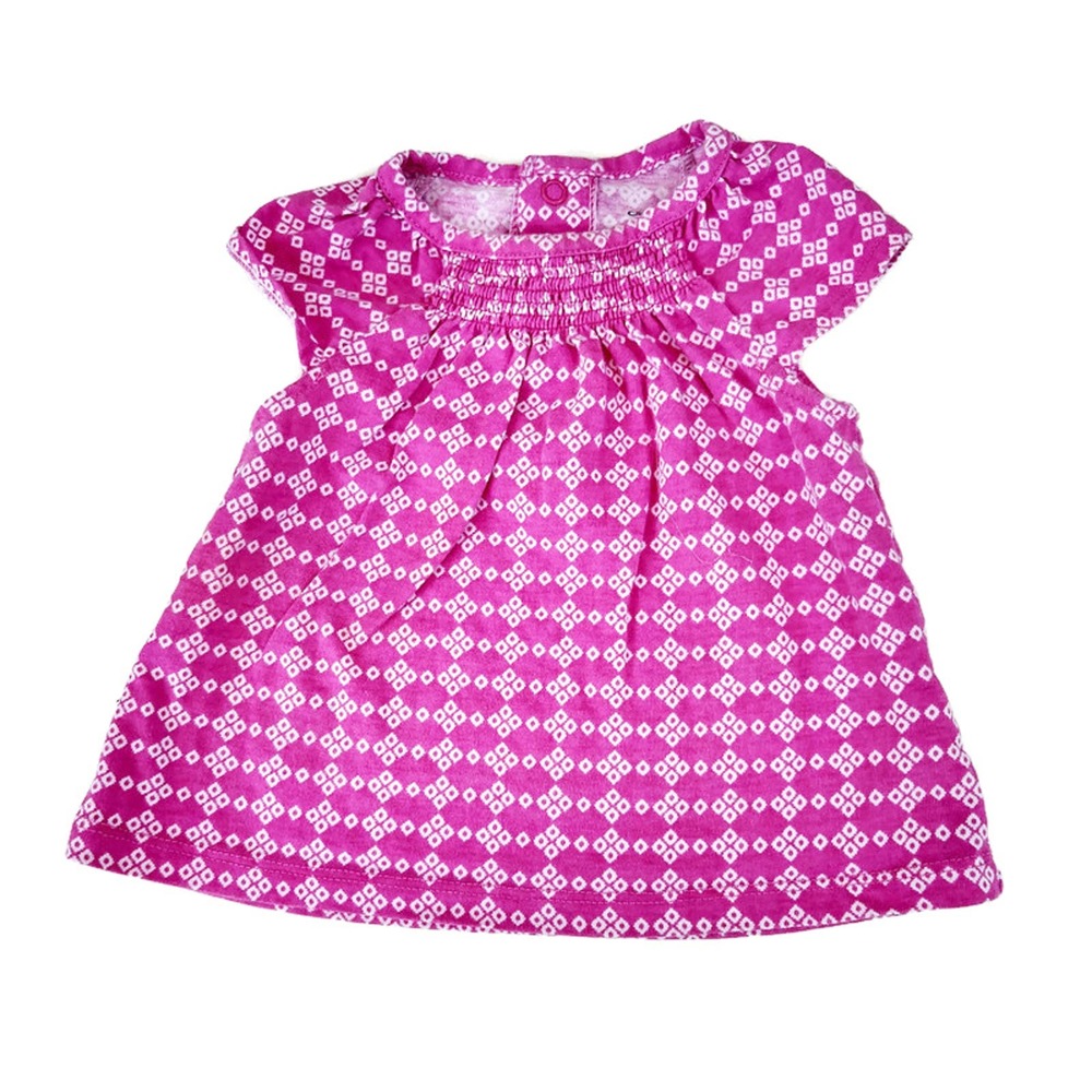 Carter's Top Pink White 100% Cotton 9 mo